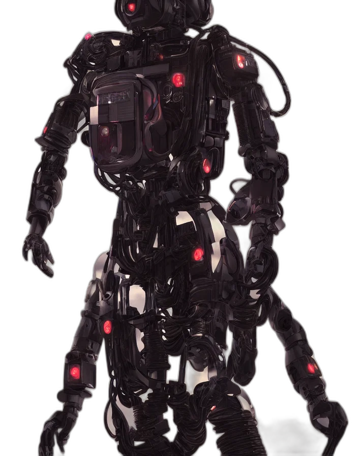 robot, creature, staff, animal transparent PNG cut-out