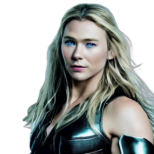 comic book art, chris, hemsworth, girl transparent PNG cut-out
