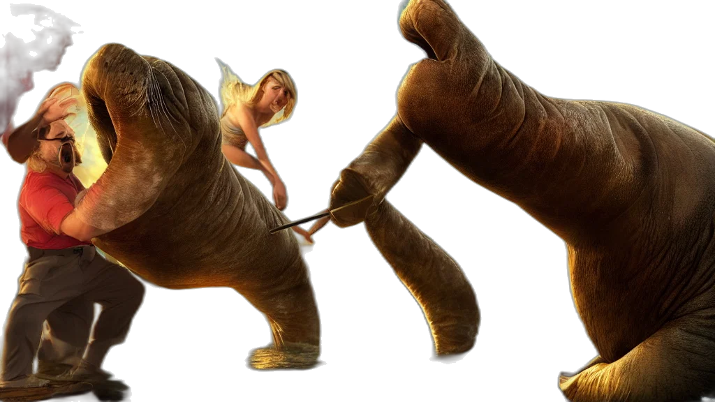 animal, hair, creature, weapon transparent PNG cut-out