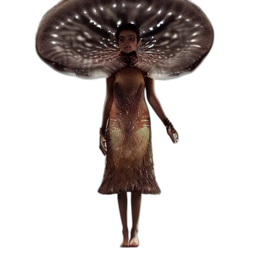 dress, hat, creature, hair transparent PNG cut-out