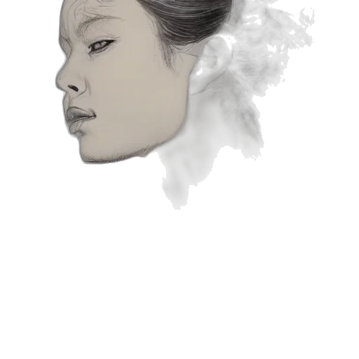 face, mask, hair, crown transparent PNG cut-out