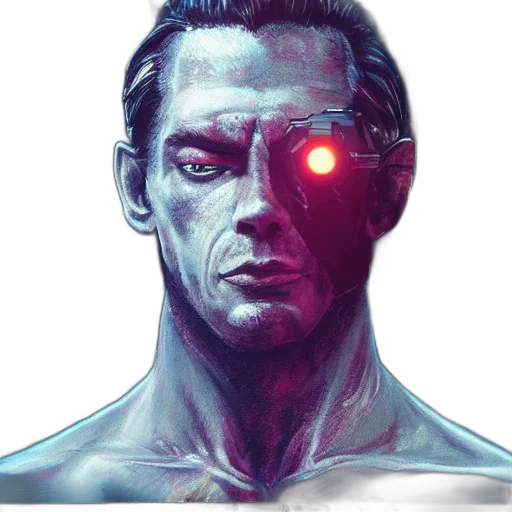 robot, face, mask, creature transparent PNG cut-out