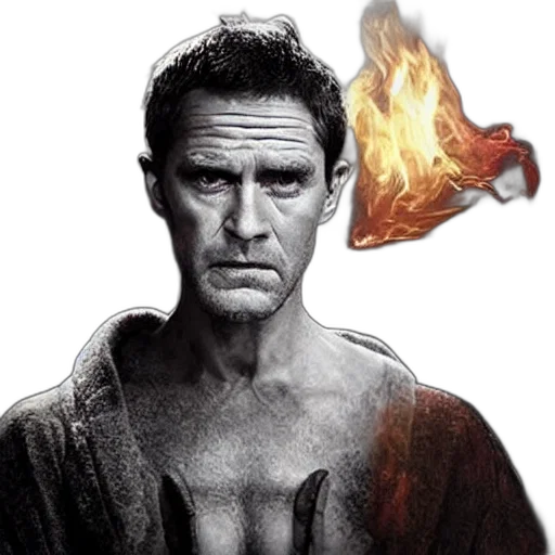 comic book art, photorealistic, concept art, fire transparent PNG cut-out