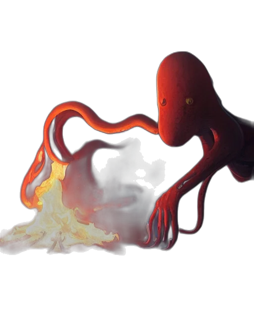 creature, food, staff, weapon transparent PNG cut-out