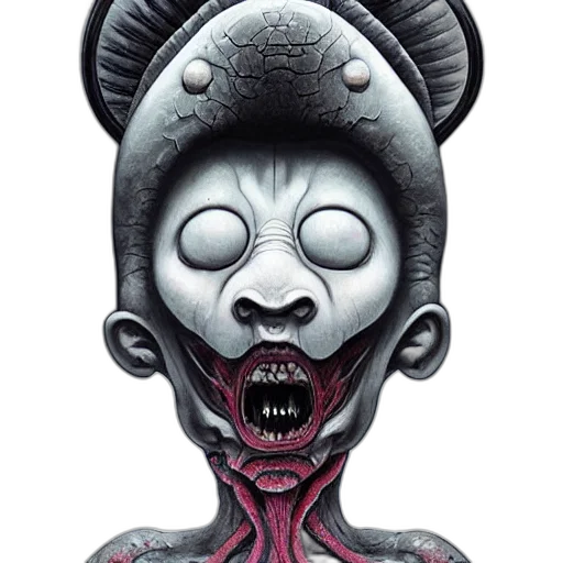 mask, creature, face, concept art transparent PNG cut-out