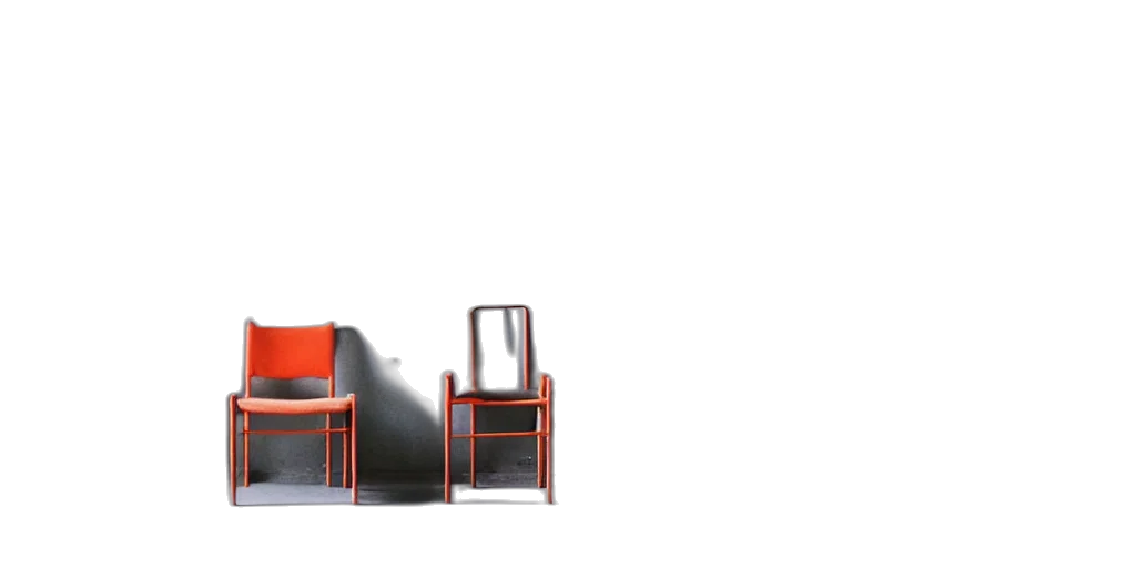 furniture, shoes, robot, 3d render transparent PNG cut-out