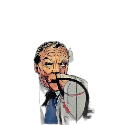 staff, umbrella, face, cartoon transparent PNG cut-out