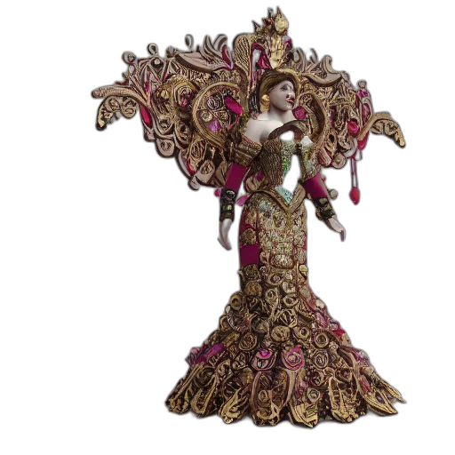 crown, dress, jewelry, concept art transparent PNG cut-out