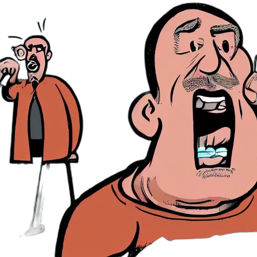 face, staff, cartoon, concept art transparent PNG cut-out