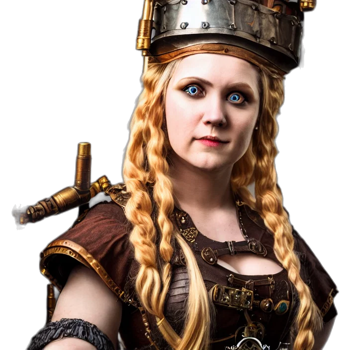 crown, staff, dress, face transparent PNG cut-out