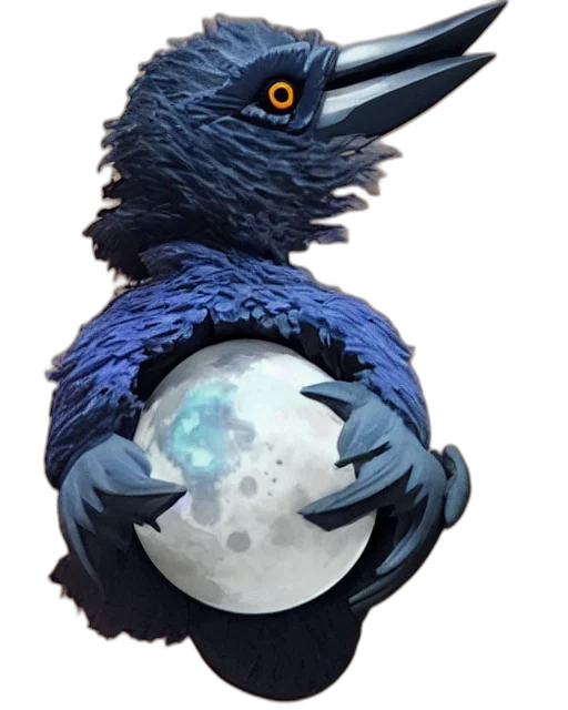 dragon, staff, creature, mask transparent PNG cut-out