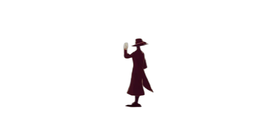 staff, hat, umbrella, mask transparent PNG cut-out