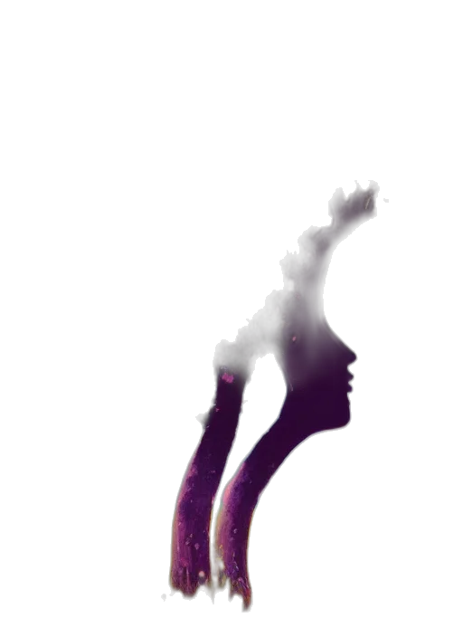 hair, staff, crown, face transparent PNG cut-out