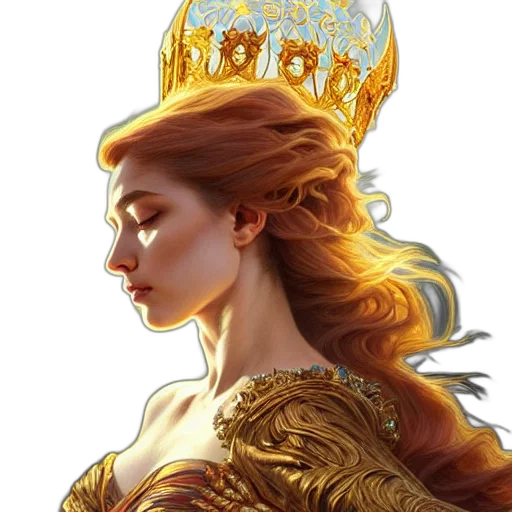 crown, jewelry, dress, face transparent PNG cut-out