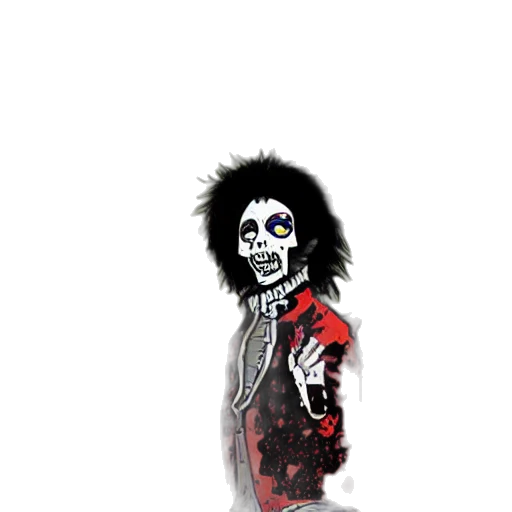 jacket, face, staff, creature transparent PNG cut-out