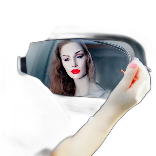 face, mask, car, photorealistic transparent PNG cut-out