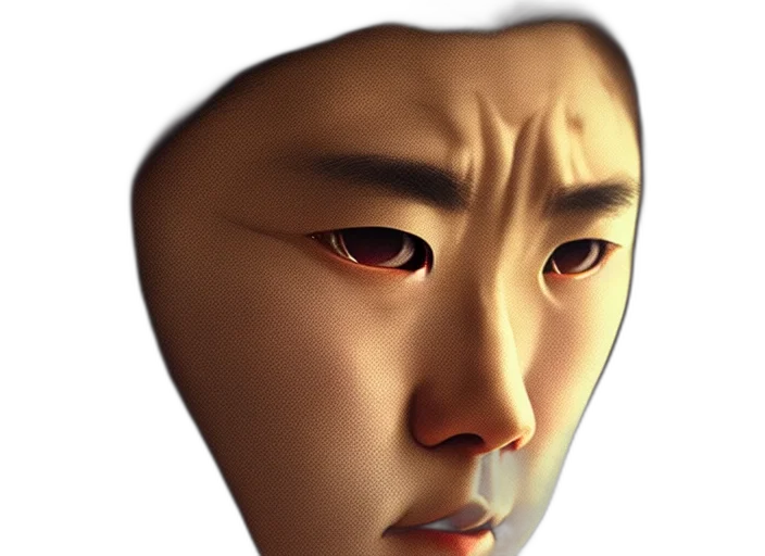 face, mask, robot, creature transparent PNG cut-out