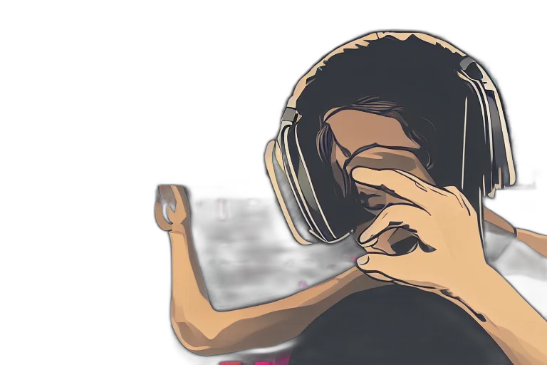 mask, face, hair, robot transparent PNG cut-out