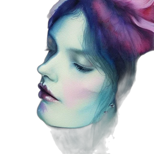 face, crown, hat, watercolor transparent PNG cut-out
