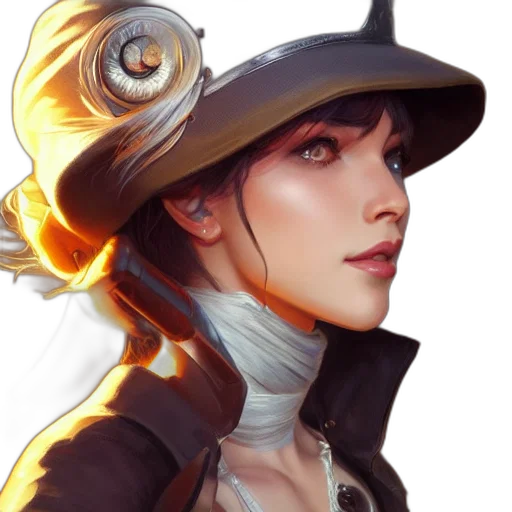 hat, face, staff, jacket transparent PNG cut-out