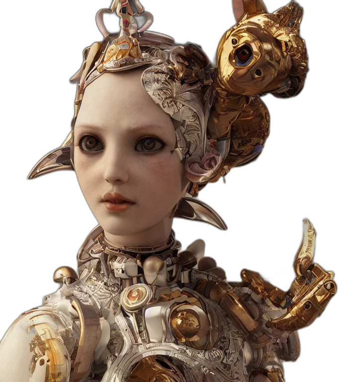 robot, crown, jewelry, mask transparent PNG cut-out