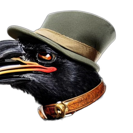 hat, animal, crown, staff transparent PNG cut-out