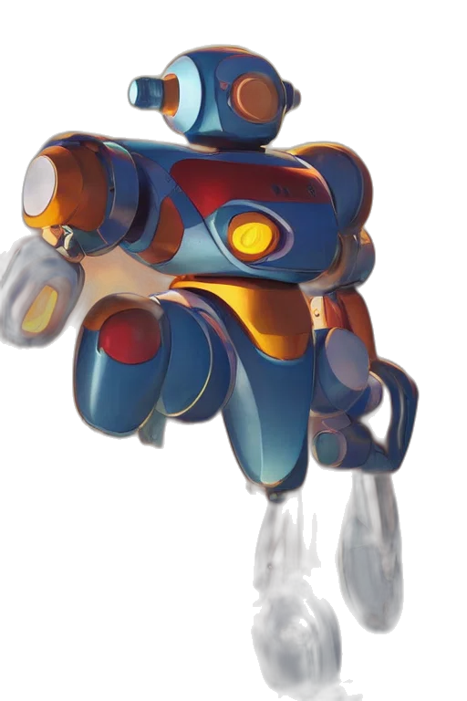 robot, weapon, staff, bottle transparent PNG cut-out