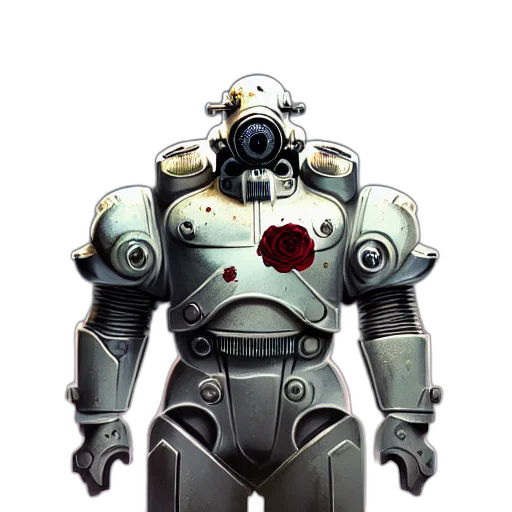 robot, weapon, staff, concept art transparent PNG cut-out