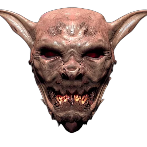 mask, face, creature, staff transparent PNG cut-out