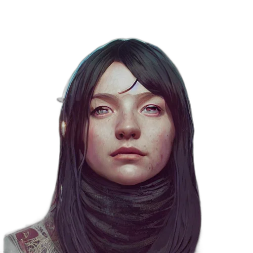 face, mask, staff, creature transparent PNG cut-out