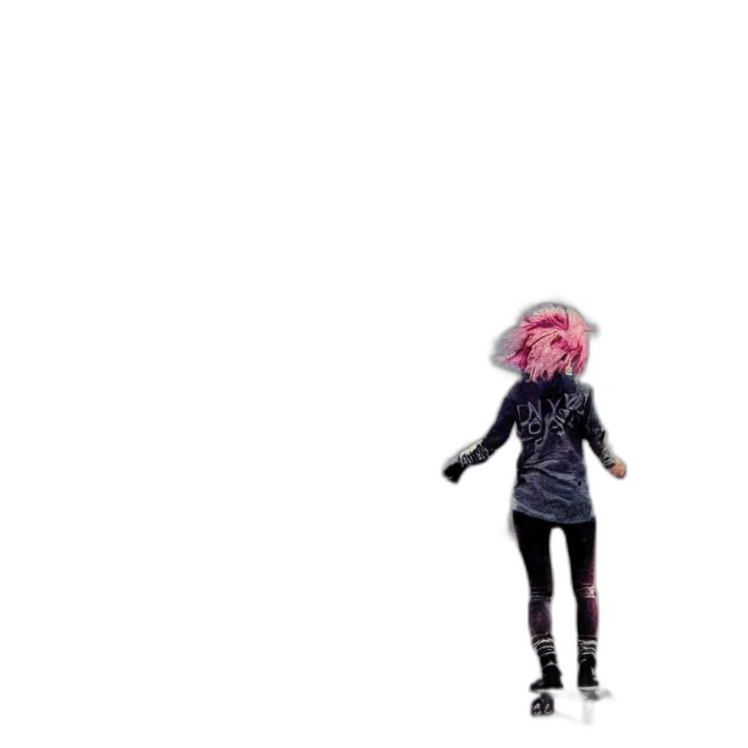 jacket, creature, hair, umbrella transparent PNG cut-out