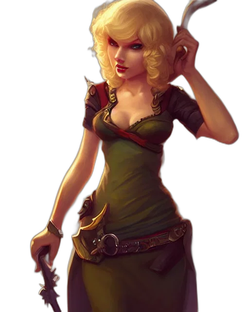 weapon, dress, staff, fantasy art transparent PNG cut-out