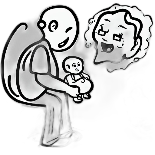 staff, creature, face, robot transparent PNG cut-out