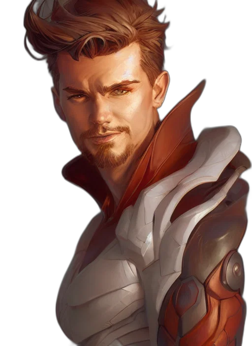 face, jacket, staff, concept art transparent PNG cut-out