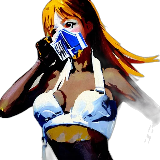 mask, robot, weapon, concept art transparent PNG cut-out