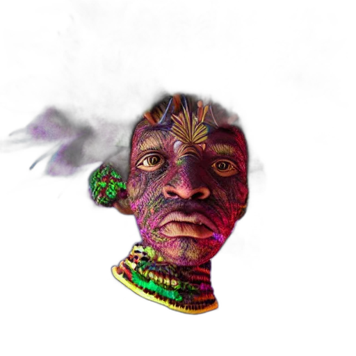 mask, face, staff, crown transparent PNG cut-out