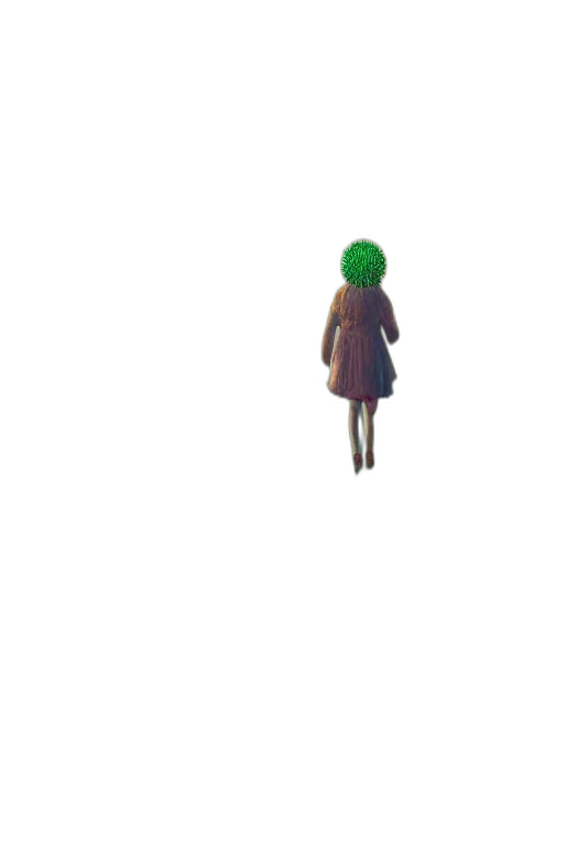 dress, creature, hair, robot transparent PNG cut-out