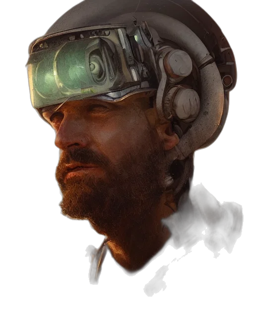 robot, face, mask, hat transparent PNG cut-out