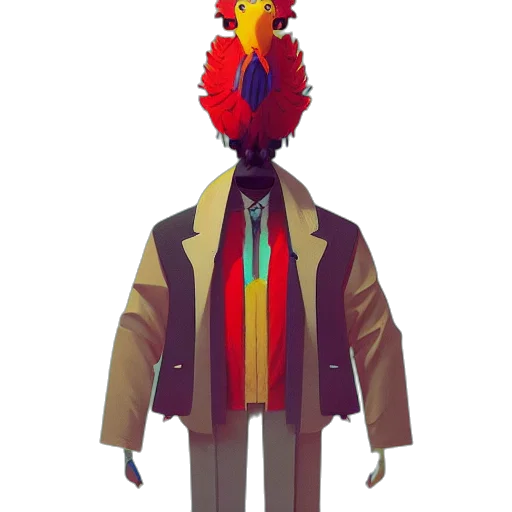 jacket, animal, staff, creature transparent PNG cut-out