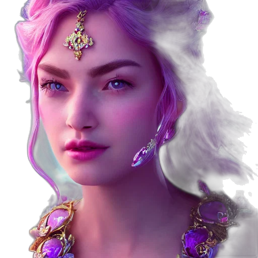 jewelry, crown, face, fantasy art transparent PNG cut-out