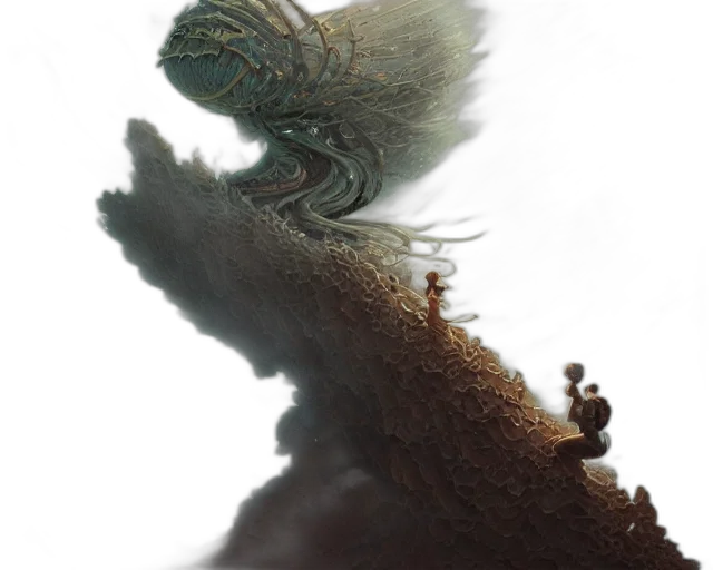 dragon, creature, hair, animal transparent PNG cut-out