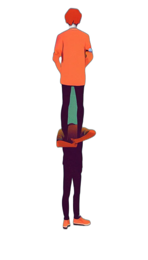 staff, robot, creature, cartoon transparent PNG cut-out