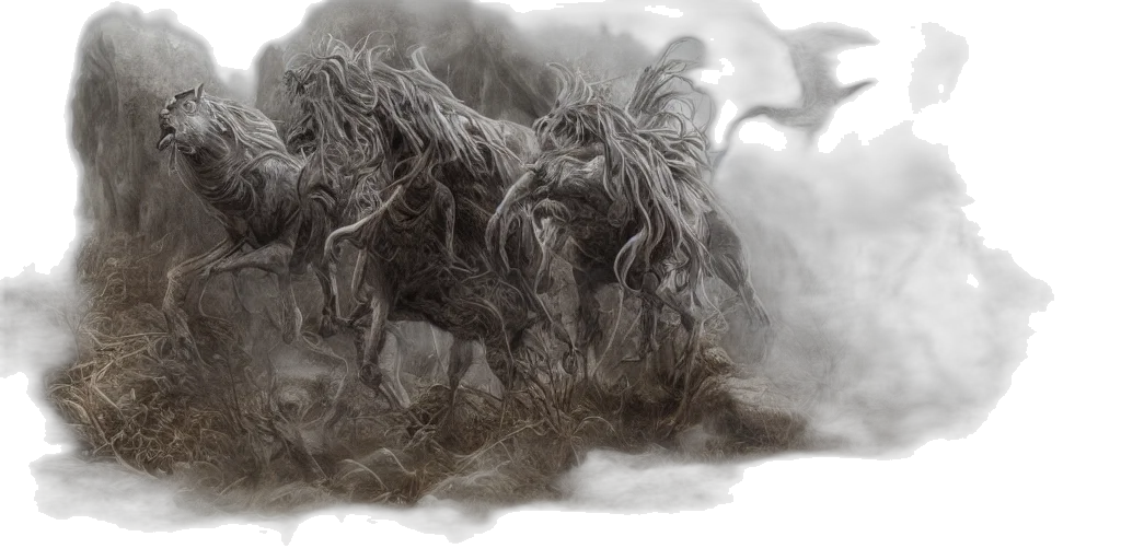 hair, dragon, creature, animal transparent PNG cut-out