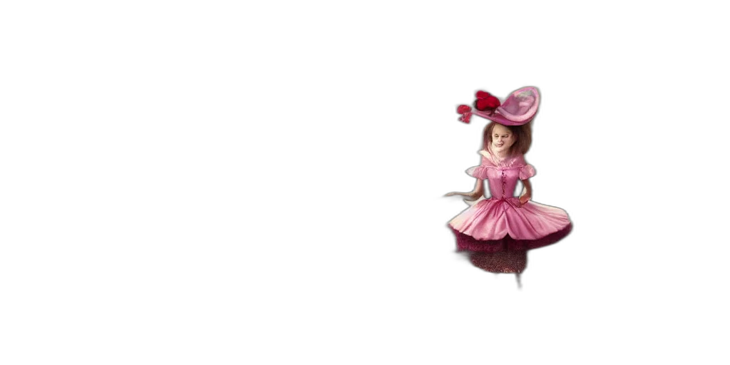 dress, hat, staff, crown transparent PNG cut-out