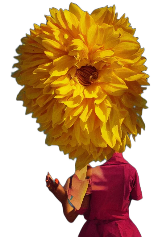flower, mask, crown, dress transparent PNG cut-out