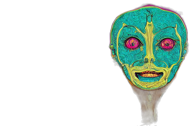 mask, face, creature, concept art transparent PNG cut-out