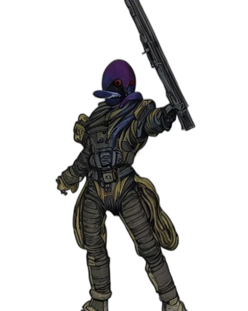 staff, weapon, concept art, cyberpunk transparent PNG cut-out