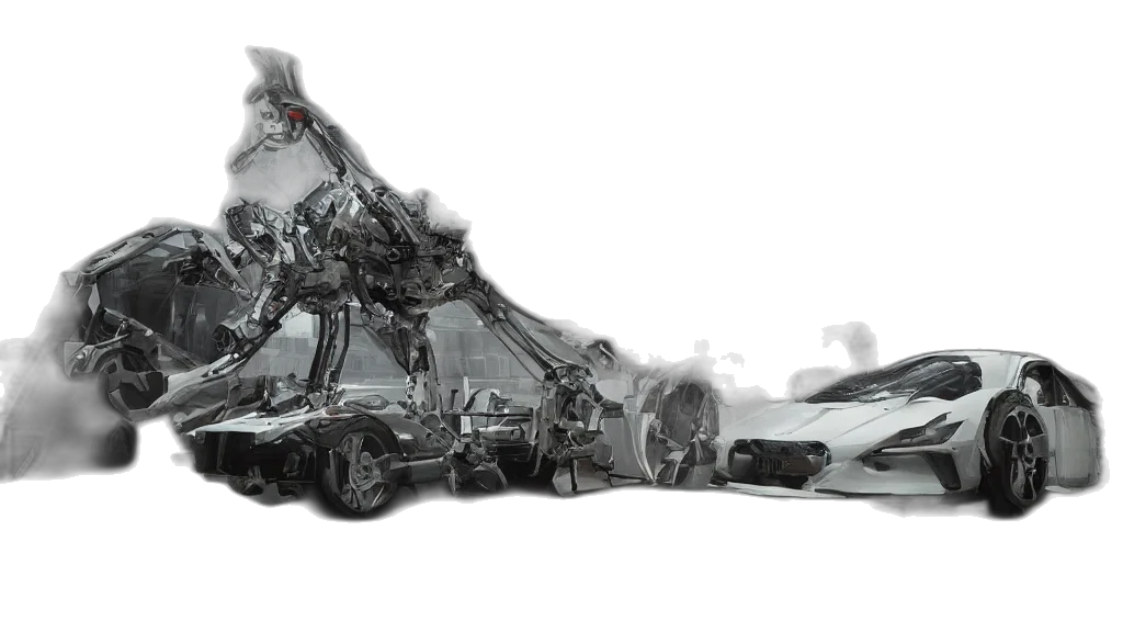 car, robot, shoes, weapon transparent PNG cut-out