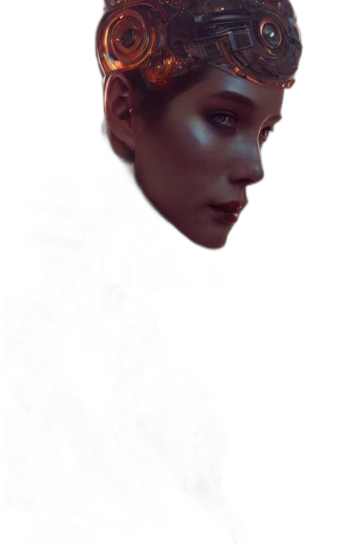 face, mask, crown, creature transparent PNG cut-out