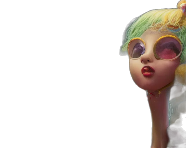 hair, creature, mask, face transparent PNG cut-out